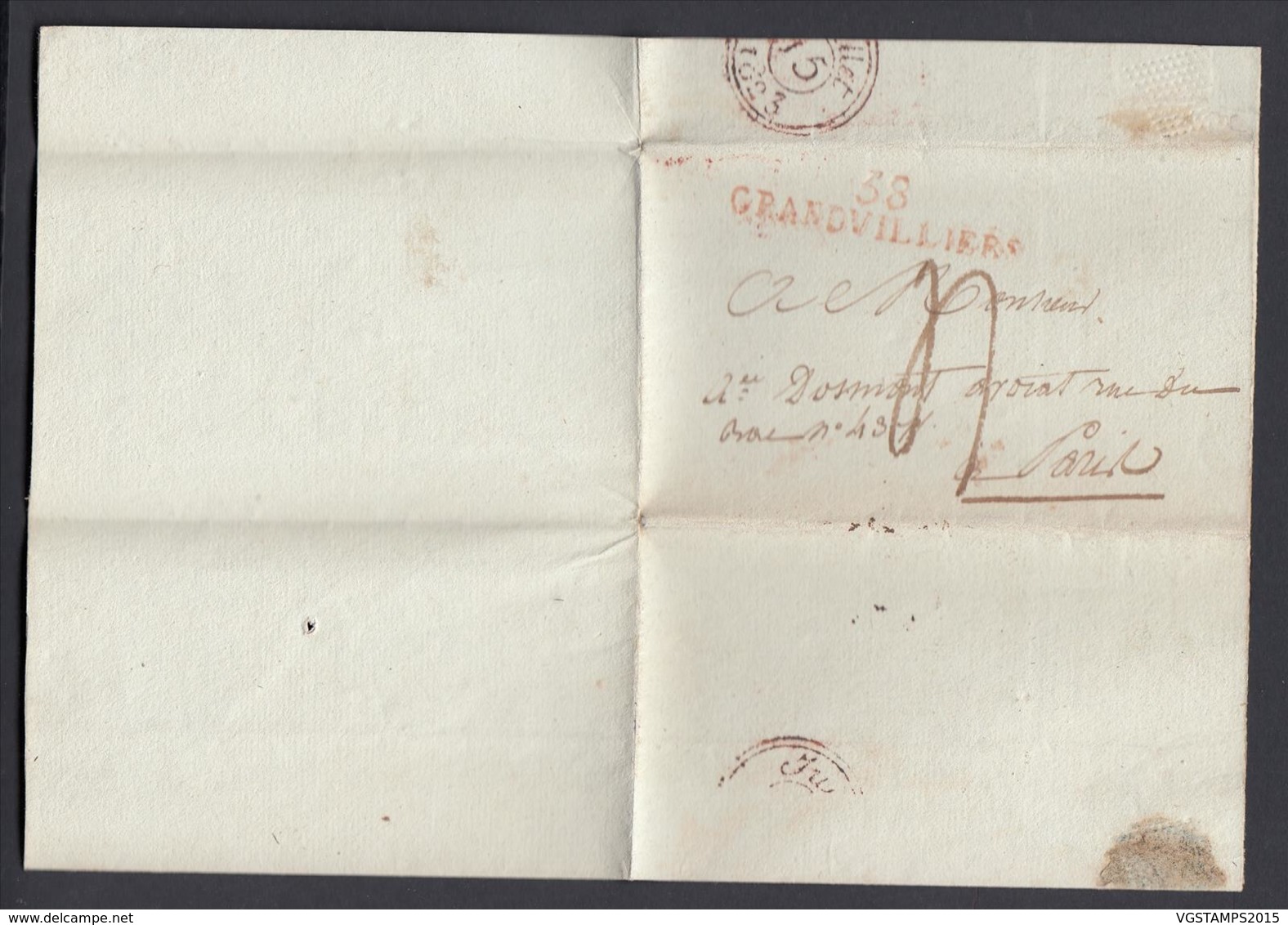 France 1823 - Précurseur De Grandvilliers à Paris  (VG) DC-4278 - 1801-1848: Precursores XIX