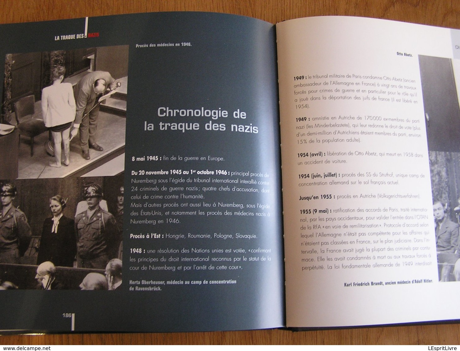 LA TRAQUE DES NAZIS Guerre 40 45 Criminel Nazi SS Shoah Déportation Juifs Camps Concentrations Nuremberg Procès Avec DVD