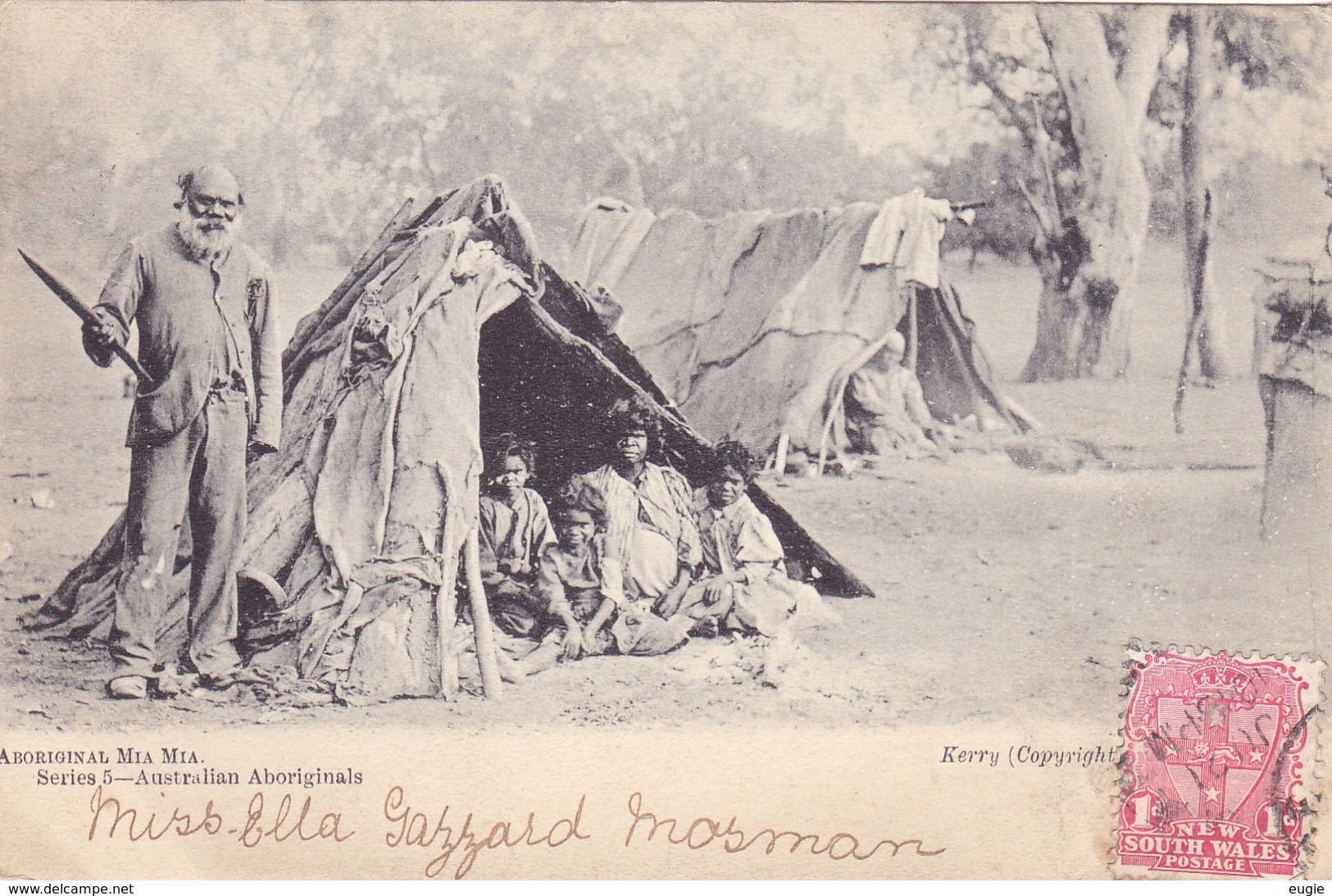 1999/ Aboriginal Mia Mia, Woningen, Tenten Met Mensen 1907 - Aborigines