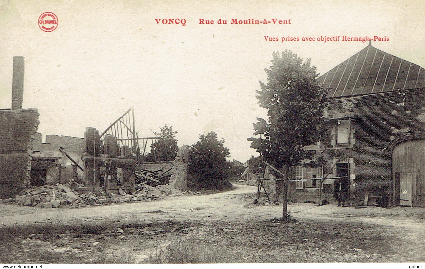 08 Voncq Rue Du Moulin A Vent Ch. Brunel  Objectif  Hermagis Paris - Other & Unclassified