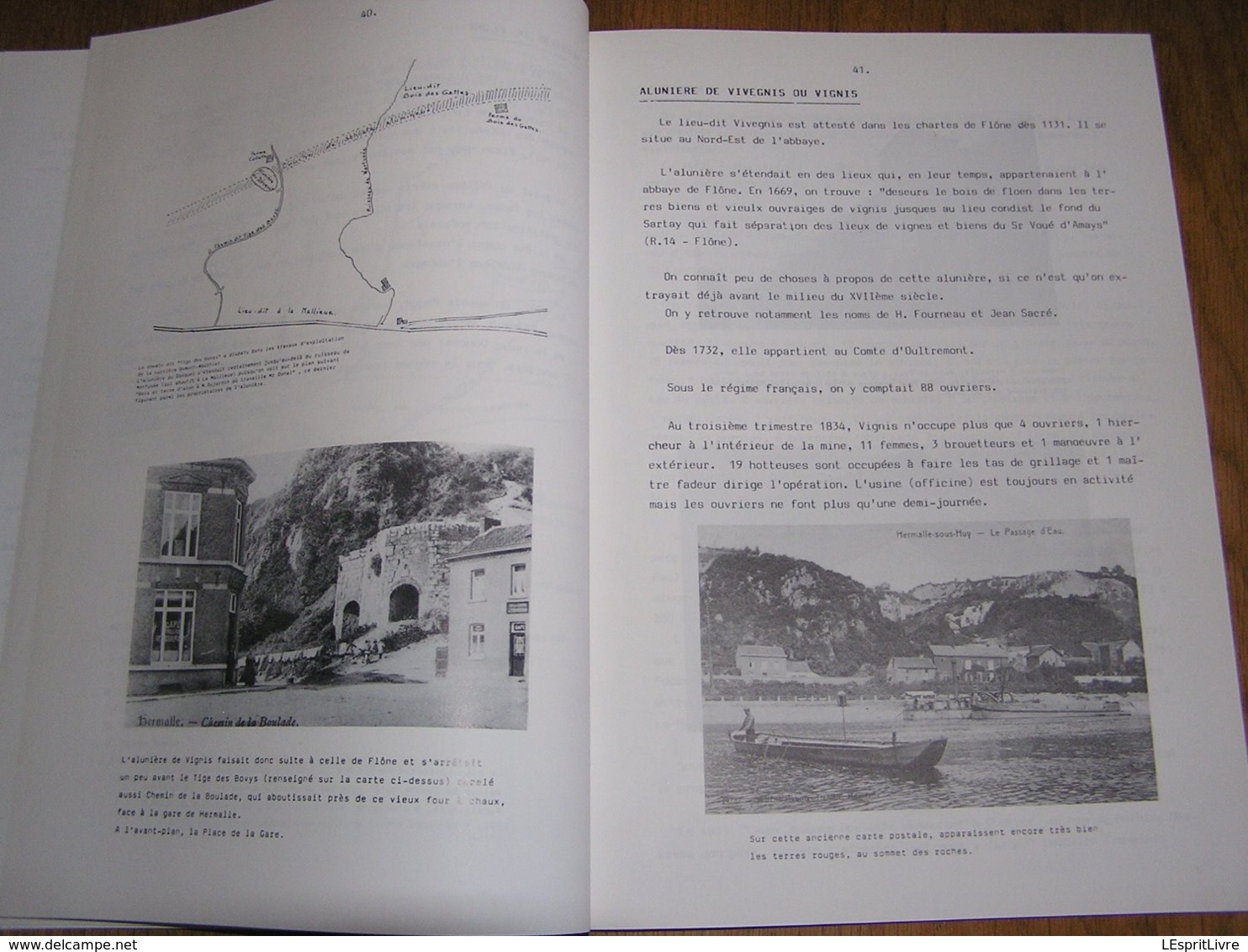 LES ALUNIERES à FLEMALLE ET DANS LA VALLEE DE LA MEUSE Régionalisme Industrie Extraction Pierre Alun Mine Puits Ampsin