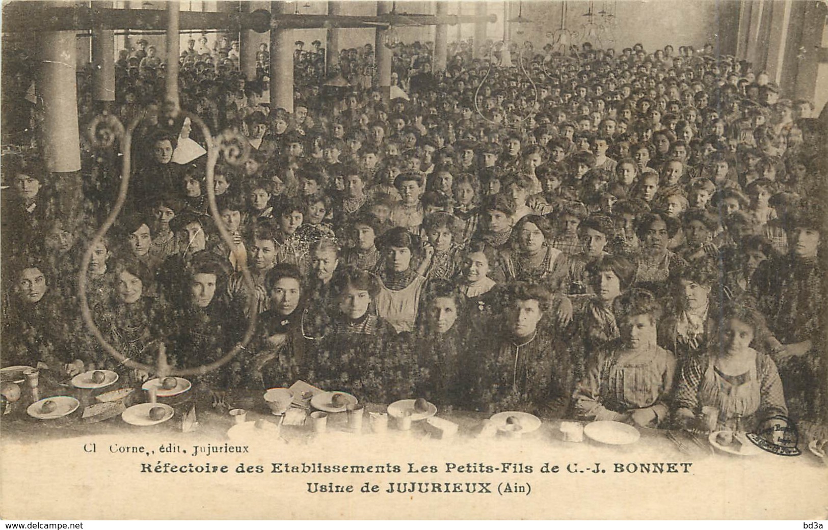 01 - USINE DE JUJURIEUX - REFECTOIRE DES ETABLISSEMENTS LES PETITS FILS DE C.J. BONNET - Non Classés