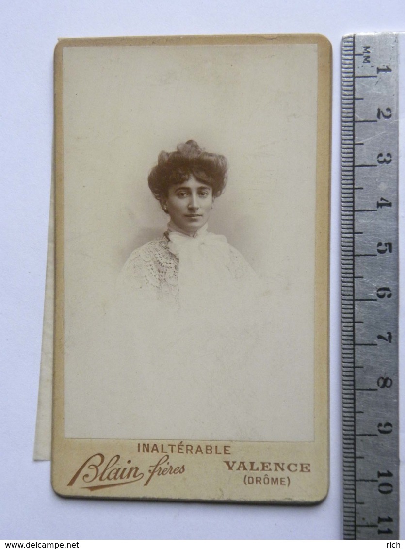 CDV - Photographie Blain Frères - Valence Drome - Personnes Anonymes