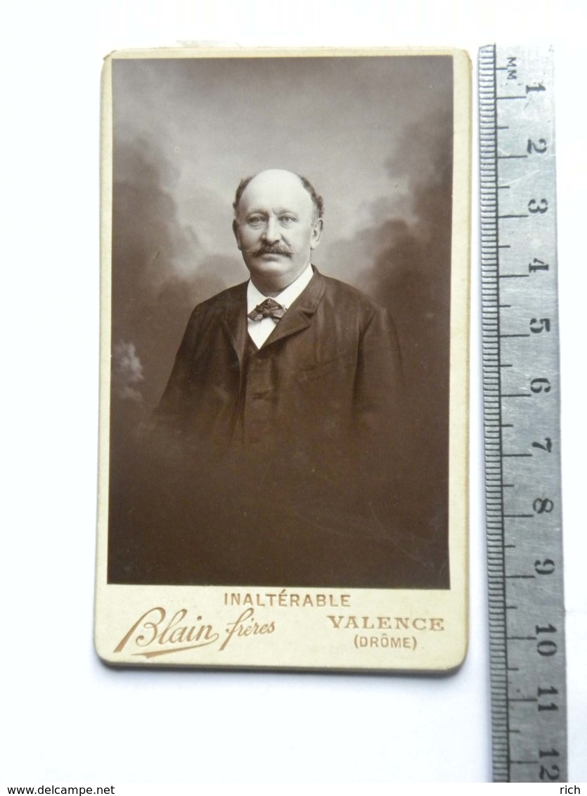 CDV - Photographie Blain Frères - Valence Drome - Personnes Anonymes