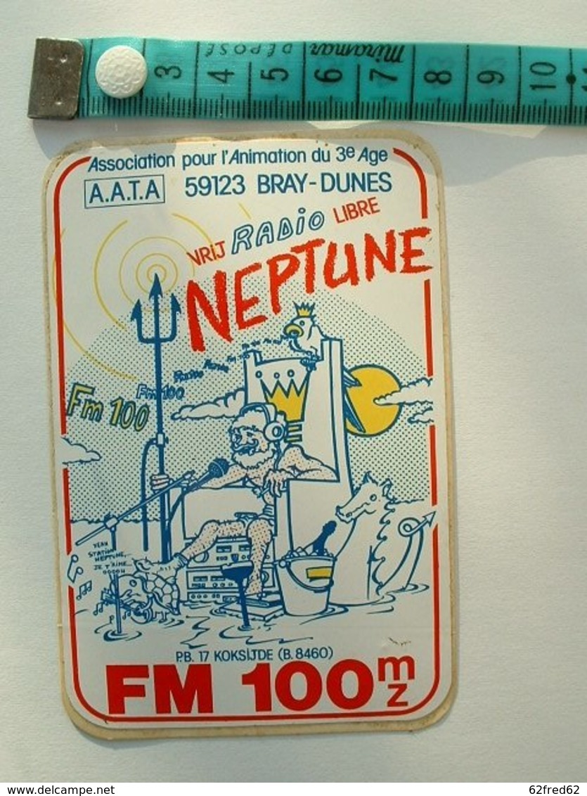 AUTOCOLLANT RADIO NEPTUNE - Autocollants