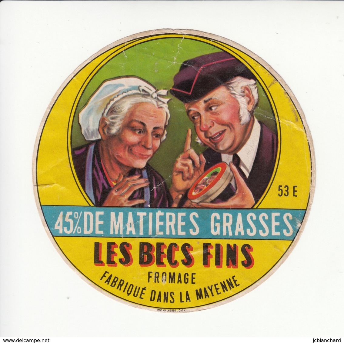 Etiquette De Fromage - Les Becs Fins - Mayenne. - Fromage