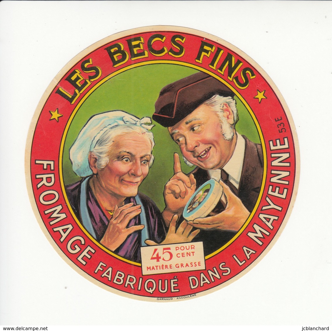 Etiquette De Fromage - Les Becs Fins - Mayenne. - Fromage