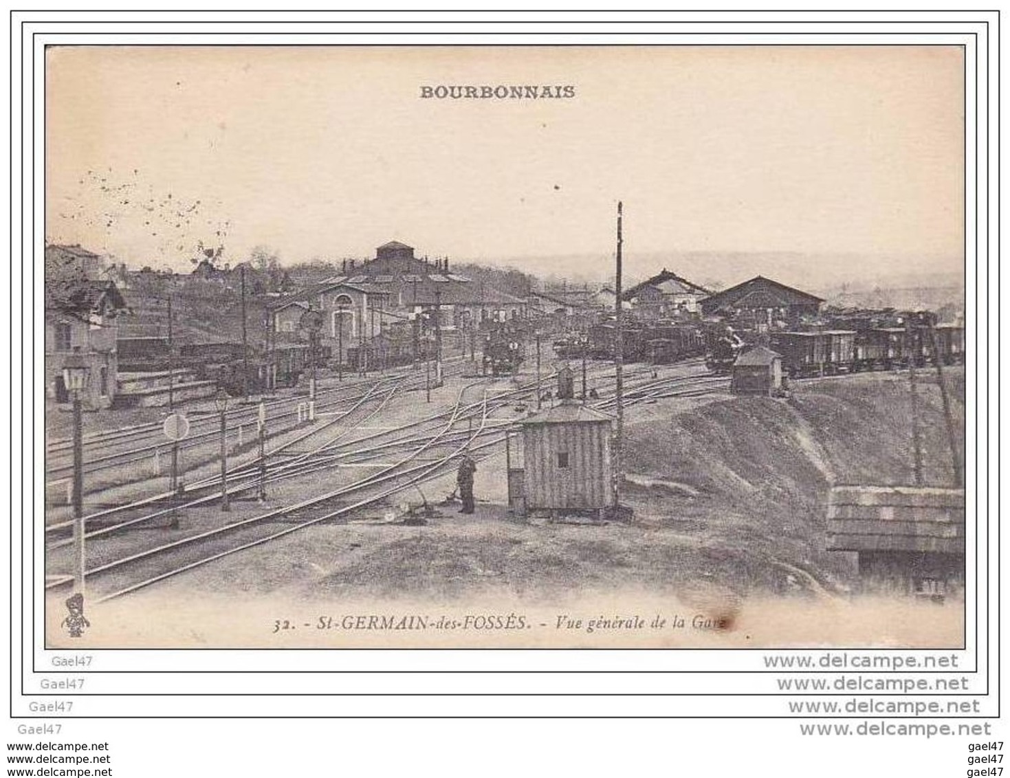 Réf  Z0.230 (  Dép  03 )   à   ST- GERMAIN-des-FOSSES  ""  Vue Générale De La Gare " - Sonstige & Ohne Zuordnung