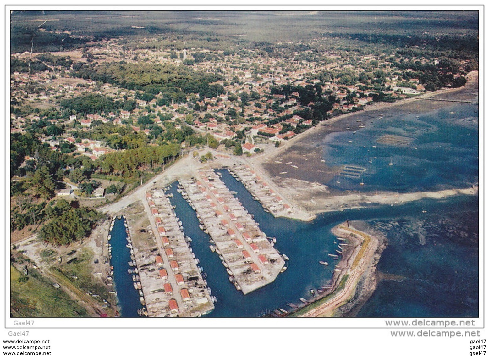 Cpsm Réf-JP-P-960 (  Dép-33 ) Panorama Sur Le BASSIN   Et Le Port D' ARCACHON - Arcachon