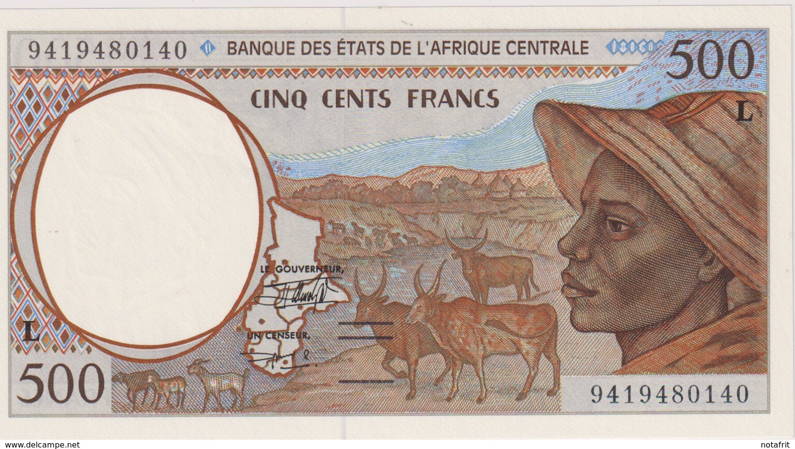 500 Fr  L  UNC - West-Afrikaanse Staten