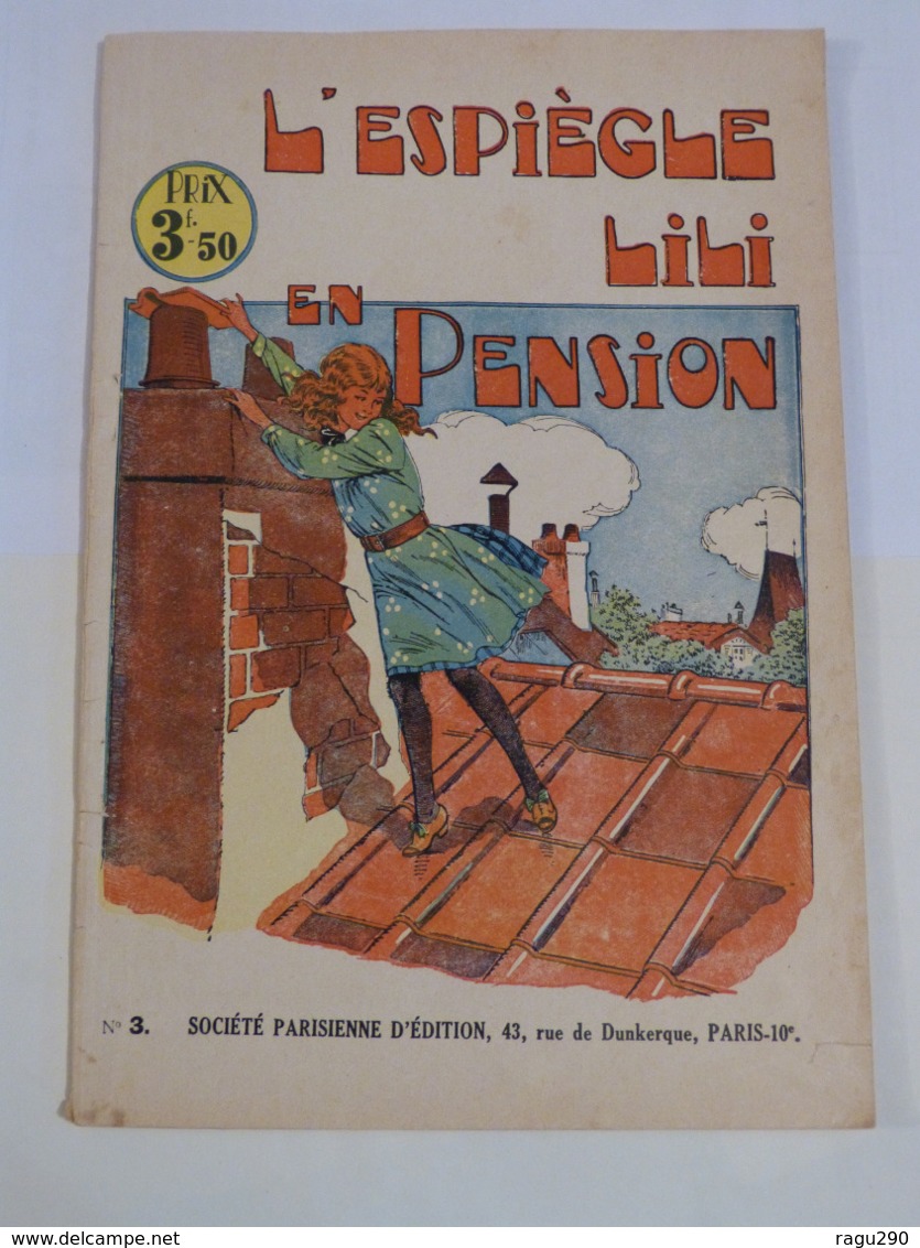 BD  -L ' ESPIEGLE LILI EN PENSION - Lili L'Espiègle