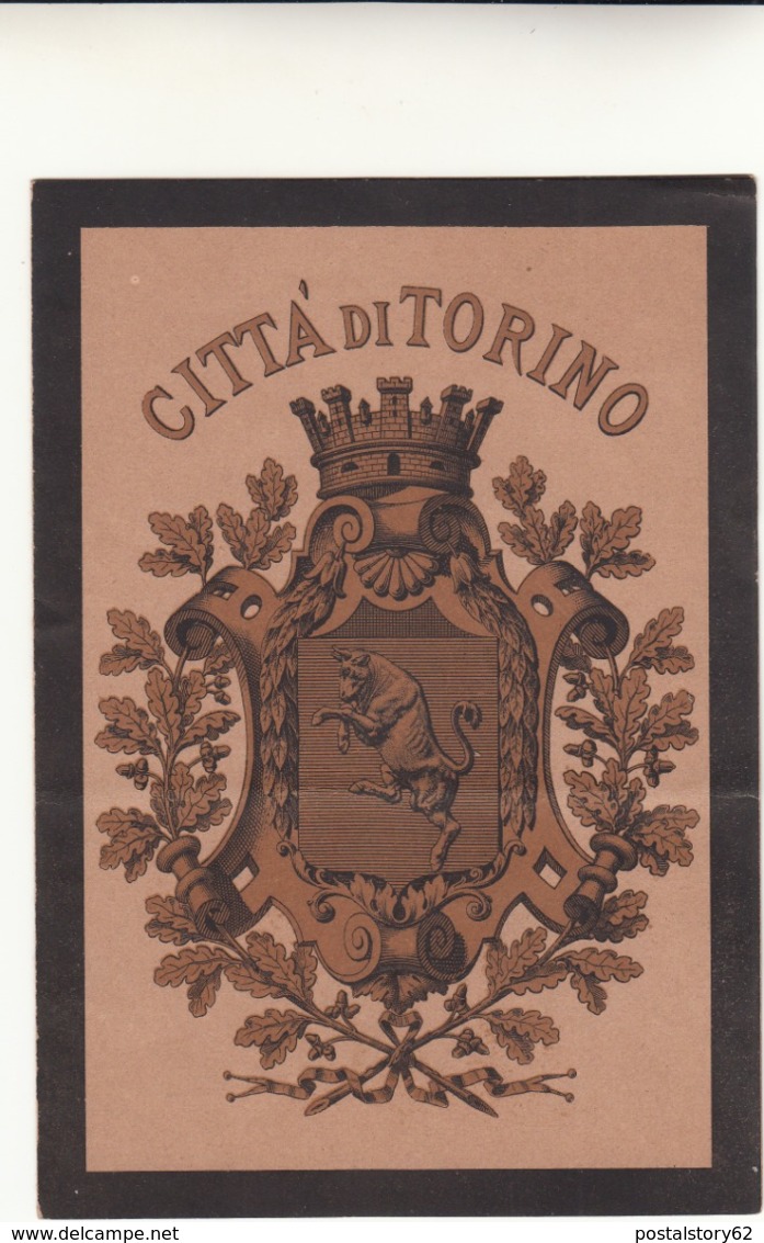 Il Municipio Torino, Biglietto Invito Alla Solenne Commemorazione  Del Conte Di Cavour - Torino Aprile 1886 - - Tickets - Vouchers