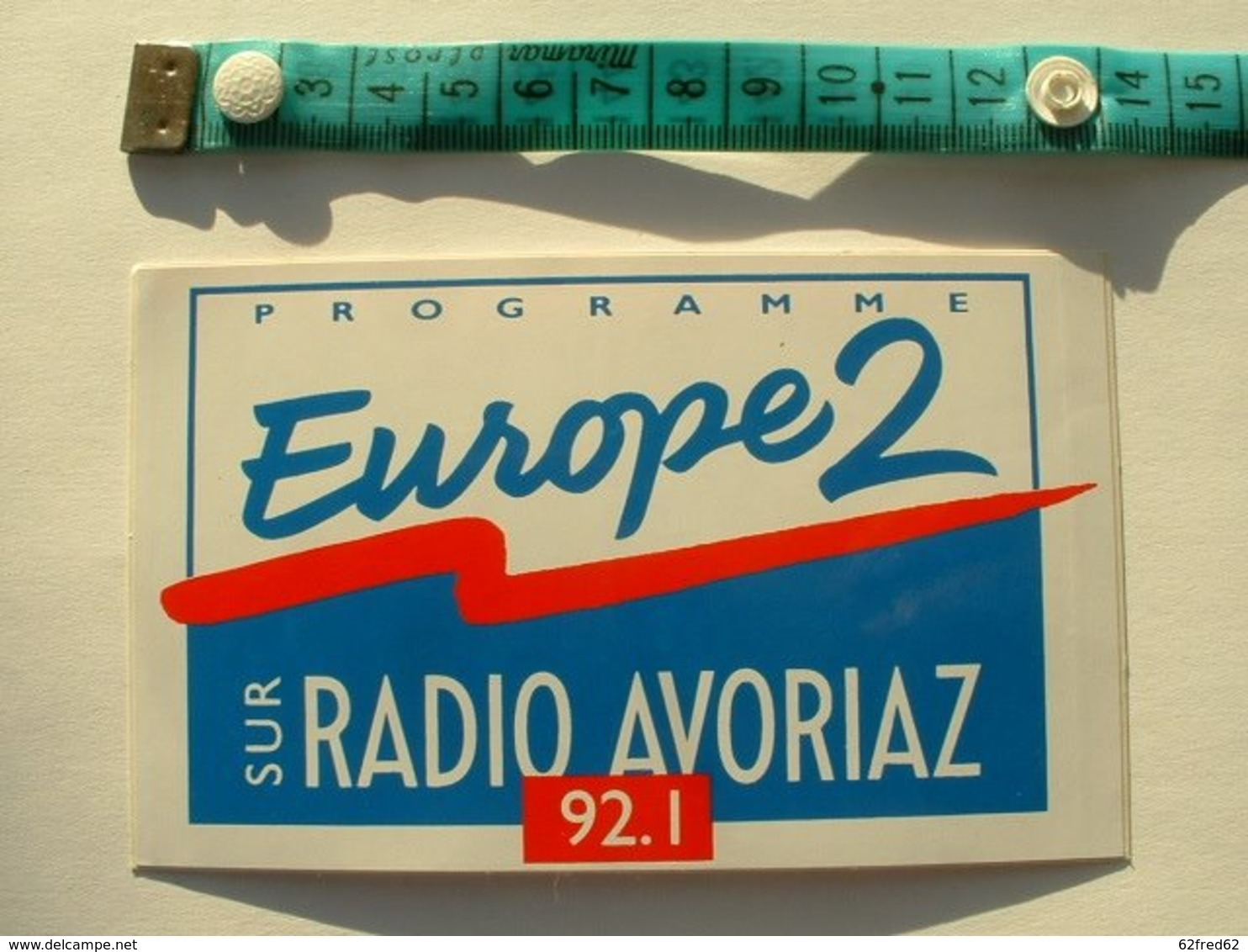 AUTOCOLLANT RADIO EUROPE 2 RADIO AVORIAZ - Autocollants