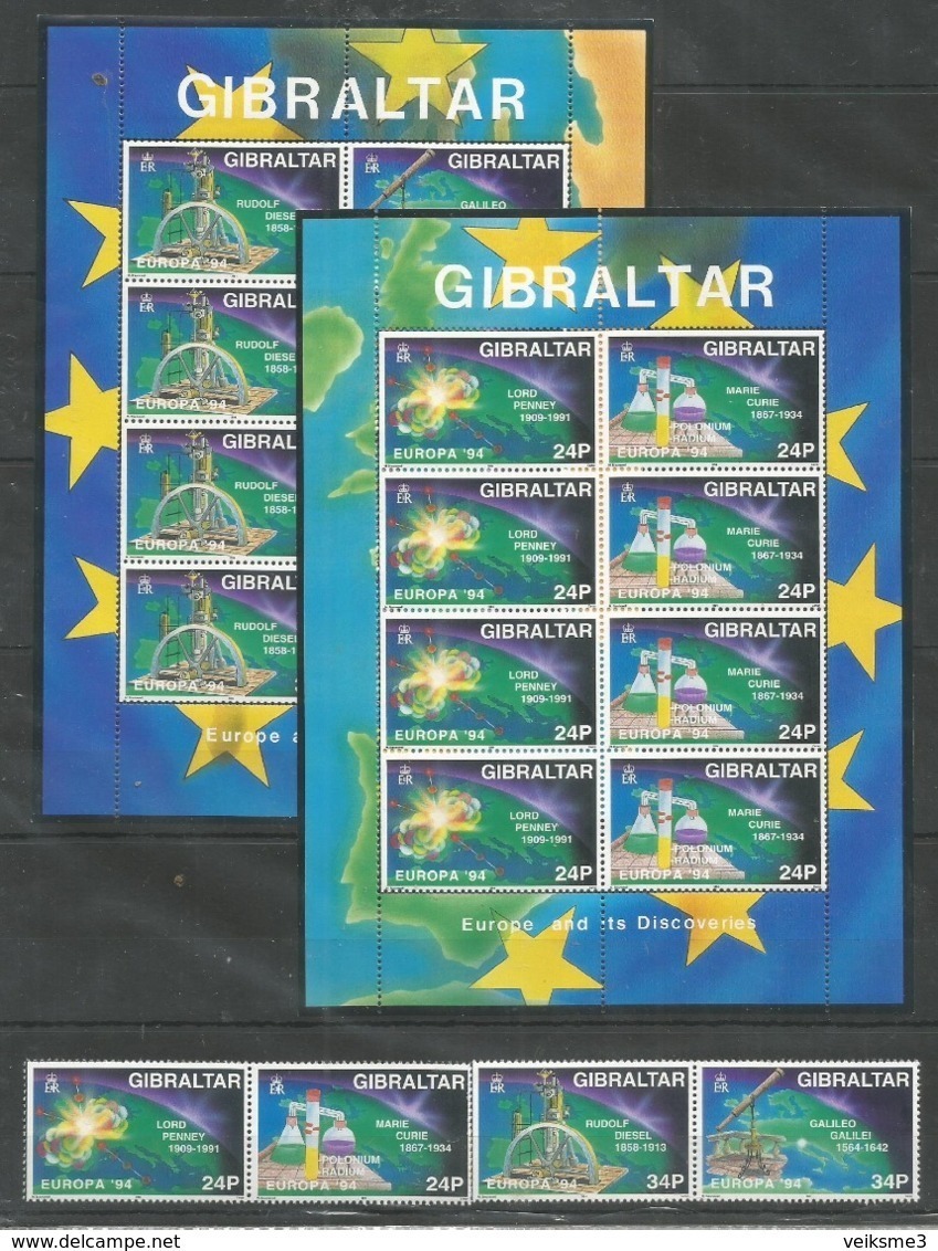 GIBRALTAR - MNH - Europa-CEPT - Space - 1994 - 1994