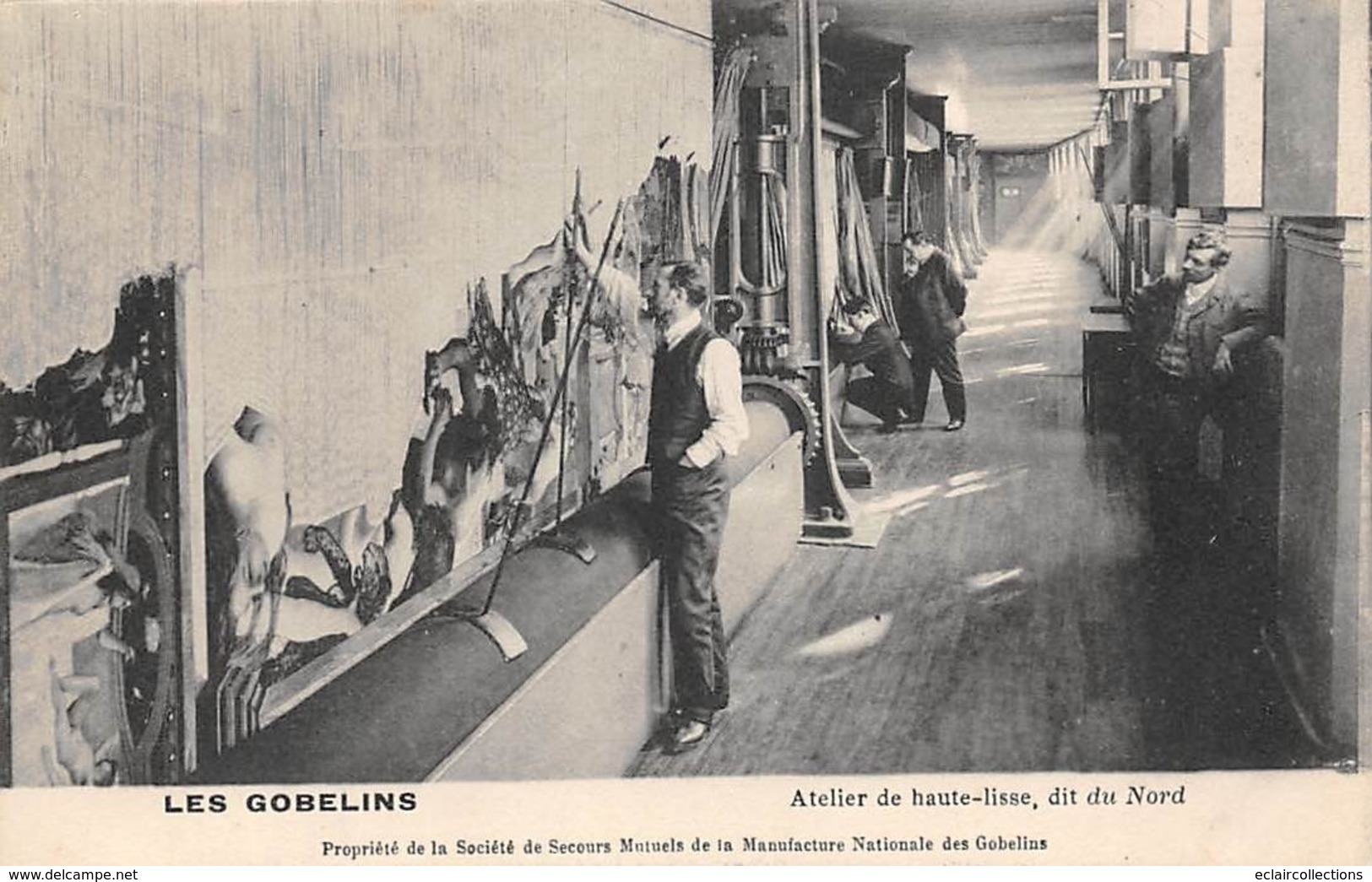 Thème  Métiers . Tapisserie.Tannerie. Manufacture Des Gobelins . Atelier  Haute Lisse  Dit Du Nord        (voir Scan) - Kunsthandwerk