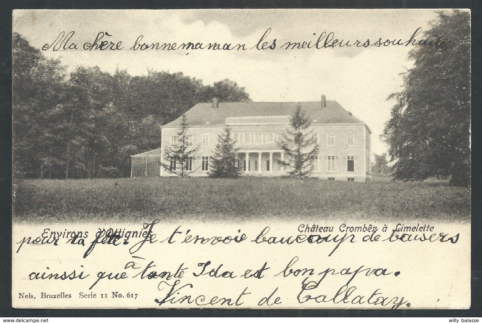 1.1 // CPA - LIMELETTE - OTTIGNIES - Château  CROMBEZ - Nels Série 11 N° 617 // - Ottignies-Louvain-la-Neuve