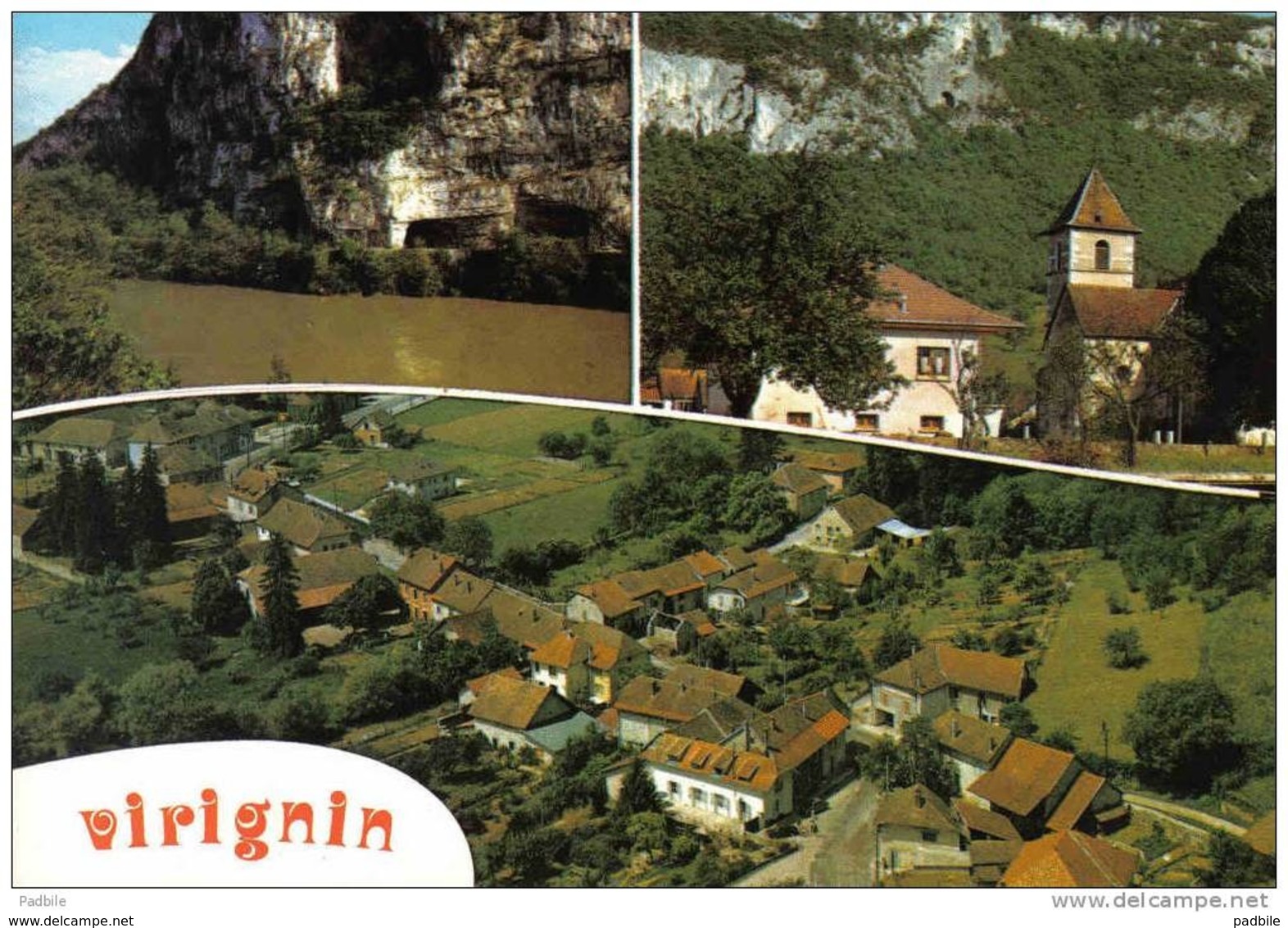 Carte Postale 01. Virignin Vue D'avion Trés Beau Plan - Non Classés