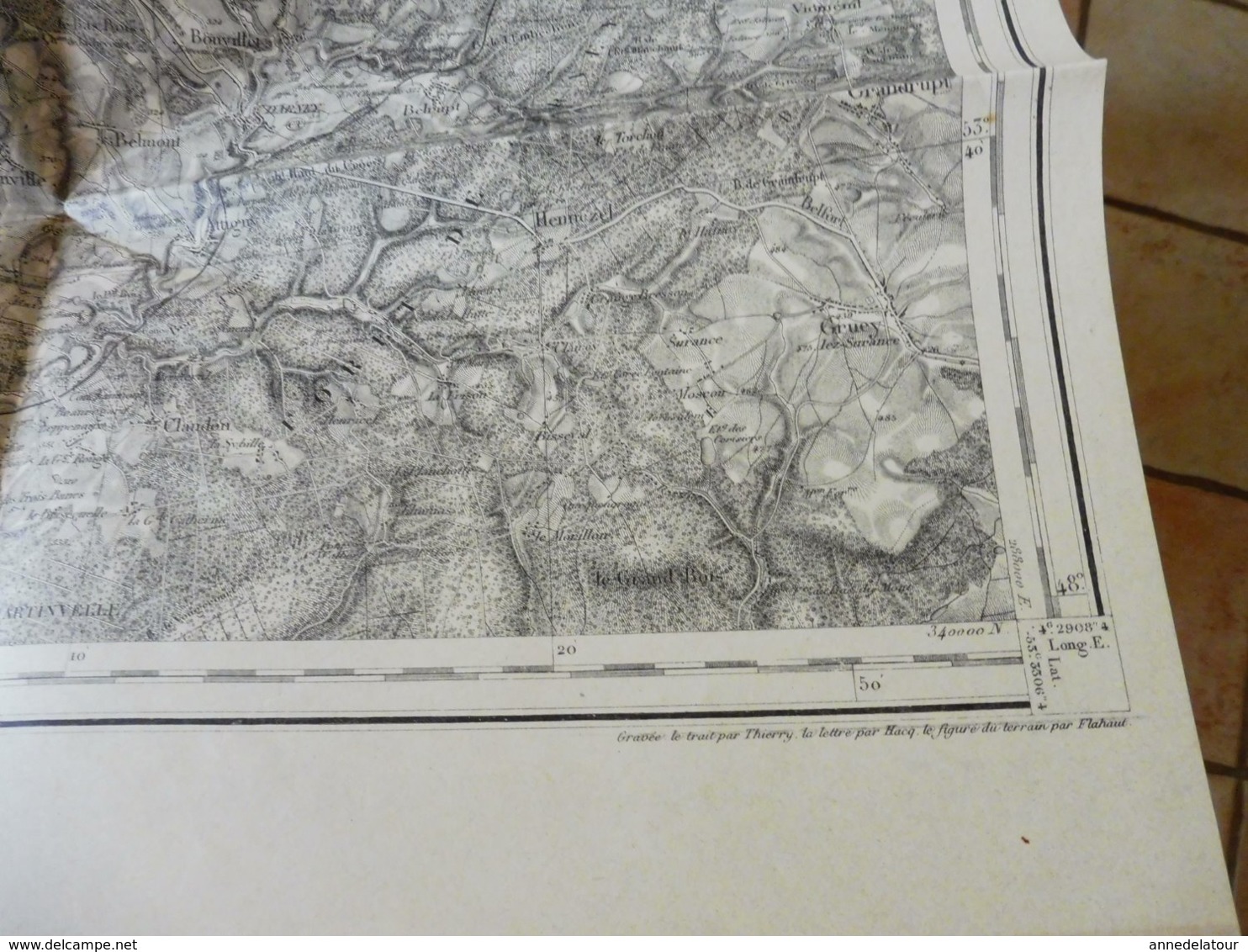 Origine 1845, Révisé 1913  Carte Topograph  MIRECOURT Par Officiers De L'Etat Major Et Déposé Au Ministère De La Guerre - Topographical Maps