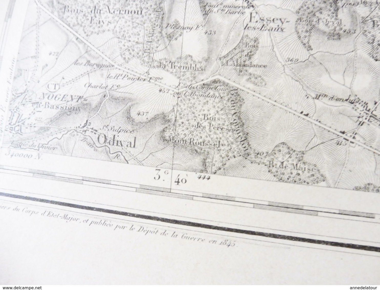 Origine 1845, Révisé 1913  Carte Topograph  MIRECOURT par Officiers de l'Etat Major et déposé au Ministère de la Guerre