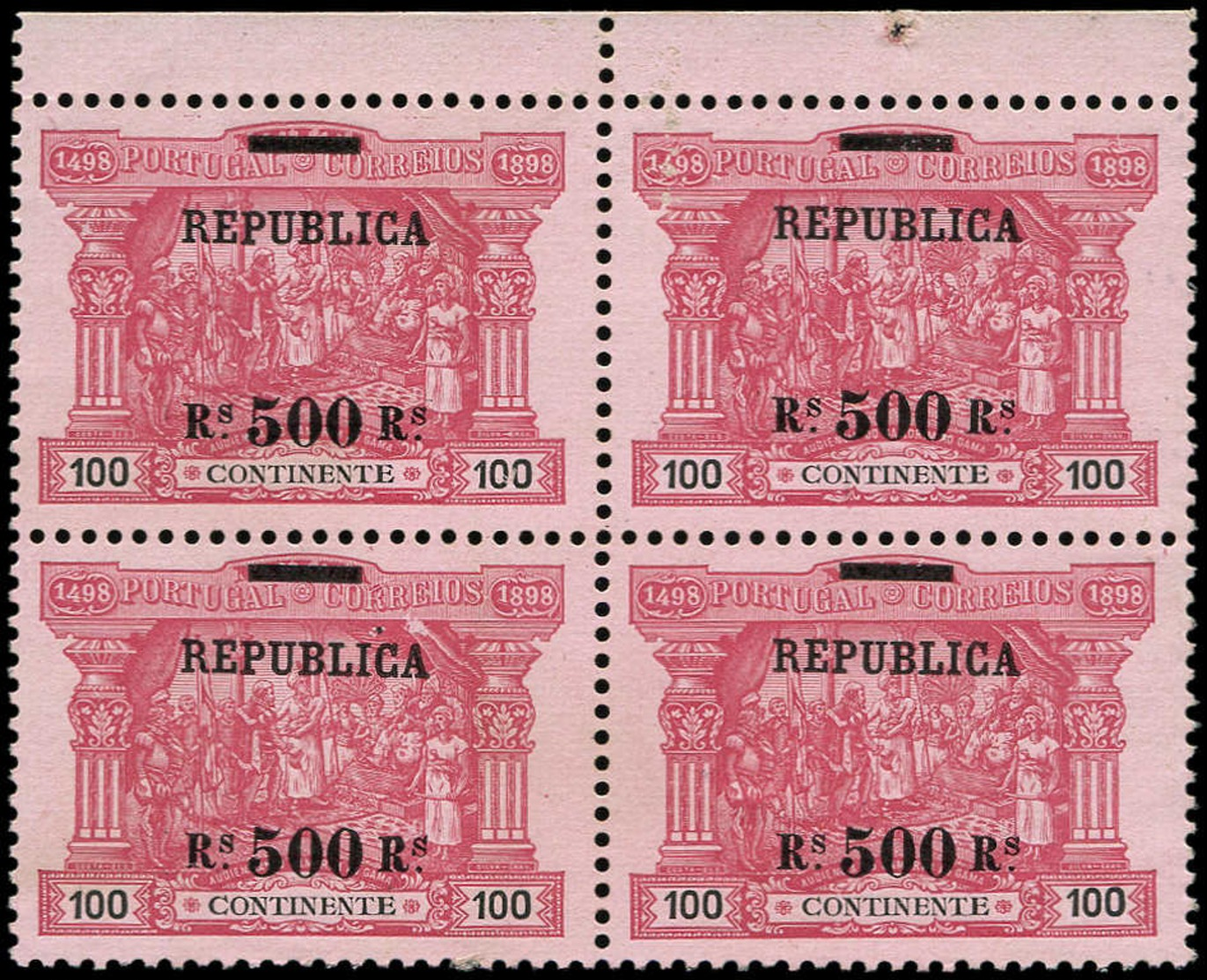 (*) PORTUGAL - Poste - 194, Bloc De 4, Bdf: 500r. S. 100r. Vasco De Gama - Autres & Non Classés