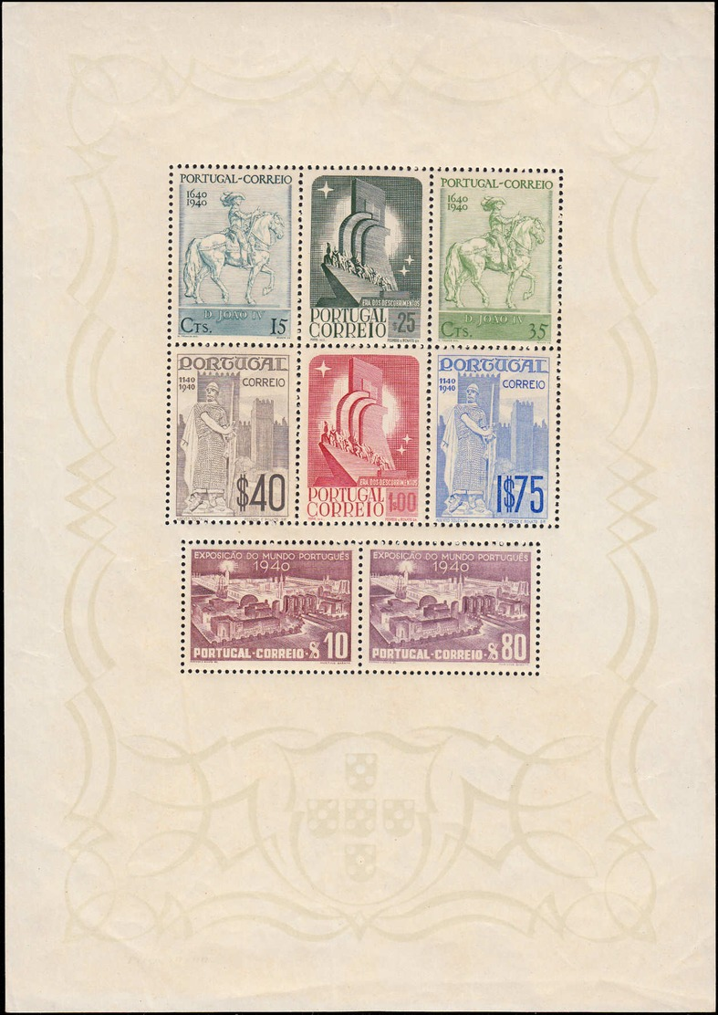 ** PORTUGAL - Blocs Feuillets - 3, Monarchie Portugaise 1940 - Autres & Non Classés