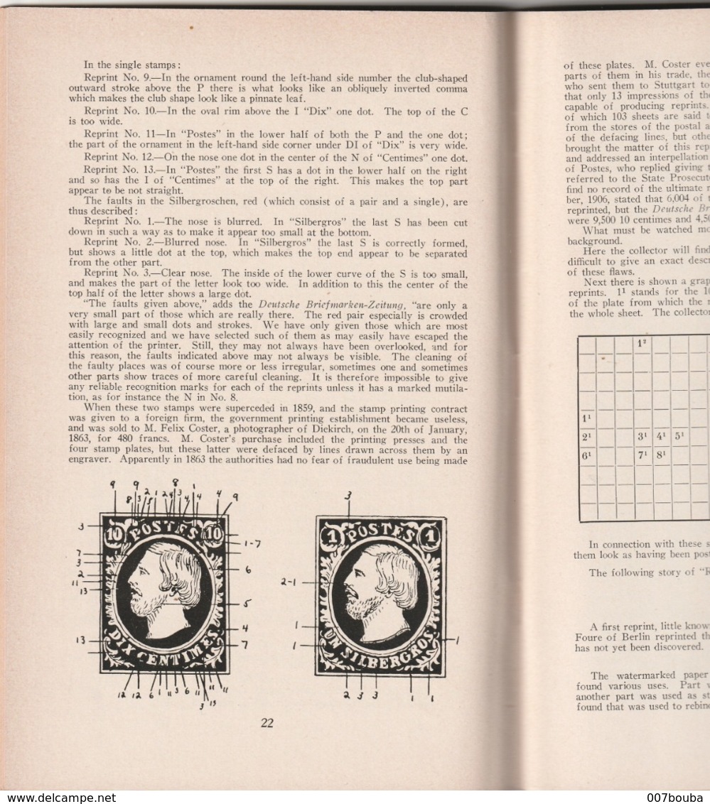 Luxembourg - The Postal History - Francis Rhein 1941 - 124 Pages - Philatélie Et Histoire Postale