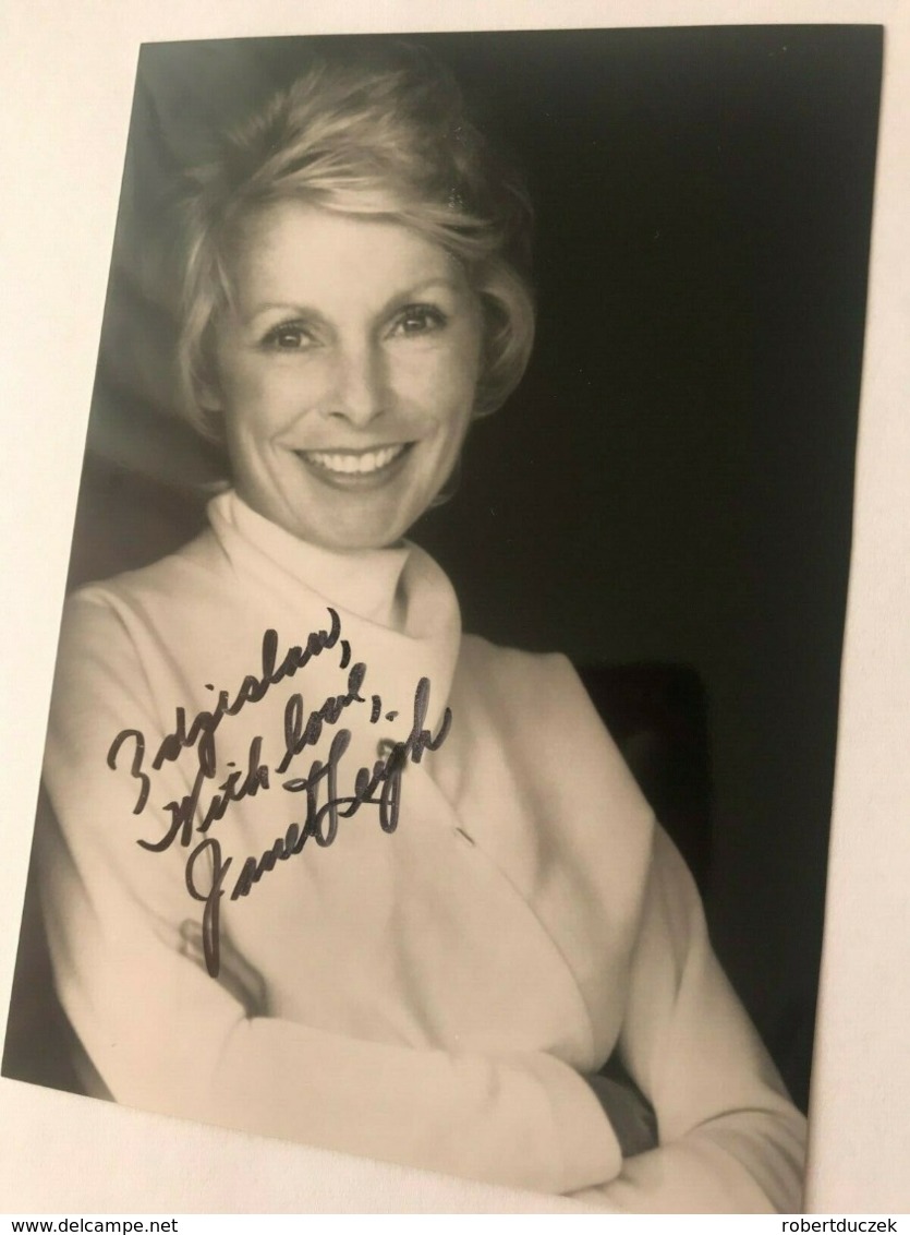 Janet Leigh Actress Photo Autograph Hand Signed 12x17 Cm - Foto Dedicate