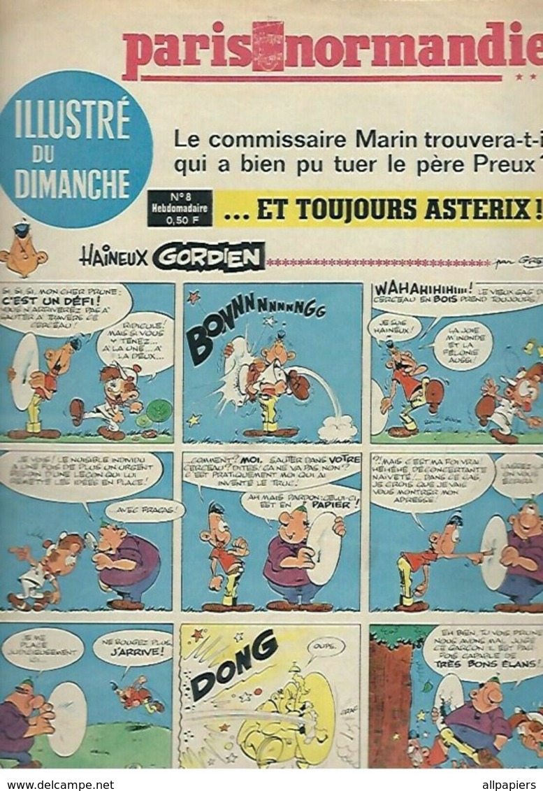 Paris Normandie N°8 Astérix Le Gaulois - Michel Vaillant - Fort Navajo - Le Temps Des Copains - Michel Tanguy De 1967 - Autre Magazines