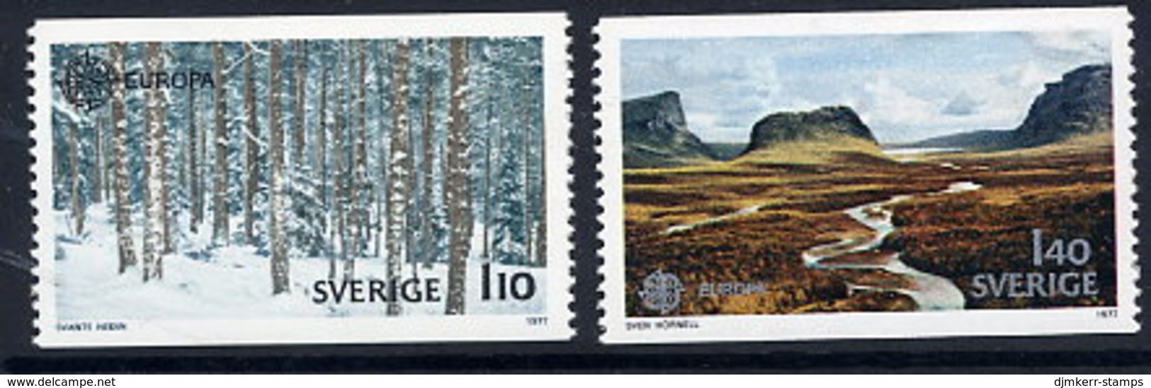 SWEDEN 1977 Europa: Landscapes MNH / **.  Michel 989-90 - Neufs