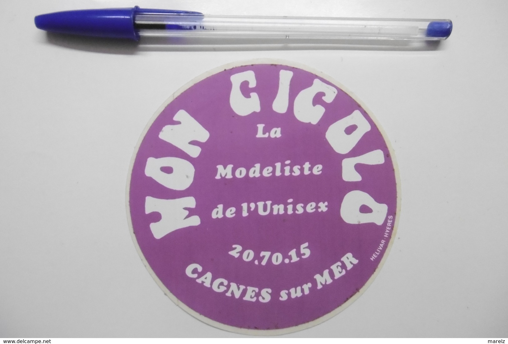 Autocollant Stickers - CAGNES SUR MER "MON GIGOLO" La Modéliste De L'Unisex 06 ALPES MARITIMES - Autocollants