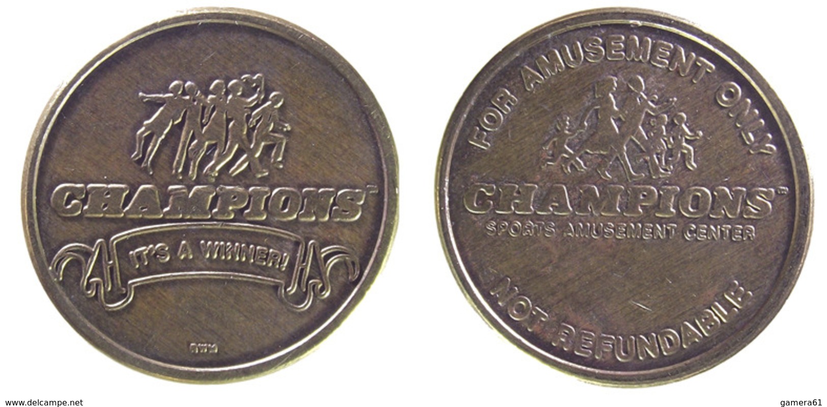01063 GETTONE JETON TOKEN AMUSEMENT GAMING CHAMPIONS - Other & Unclassified