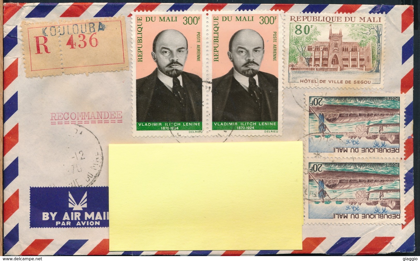 °°° POSTAL HISTORY MALI - 1970 °°° - Mali (1959-...)