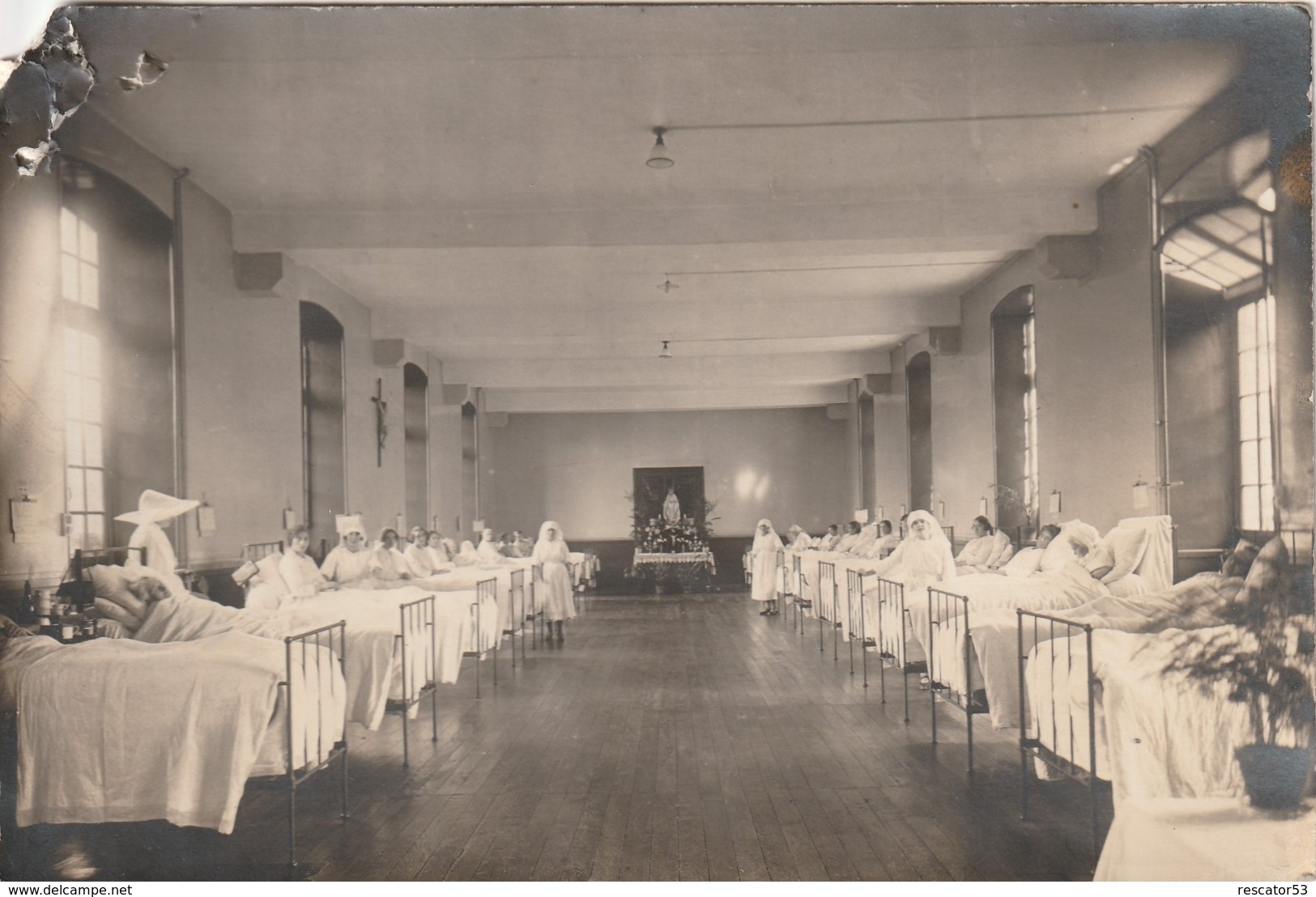 Rare  Photo  Infirmières Dans Salle Hôpital Pour Femmes  Format 17 X 11.5 Cm - Métiers