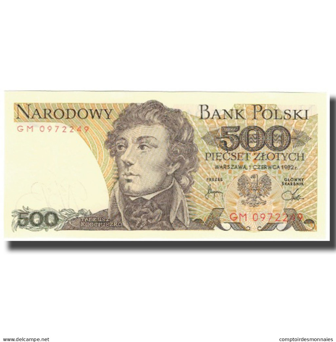 Billet, Pologne, 500 Zlotych, 1982, 1988-12-01, KM:145a, NEUF - Pologne