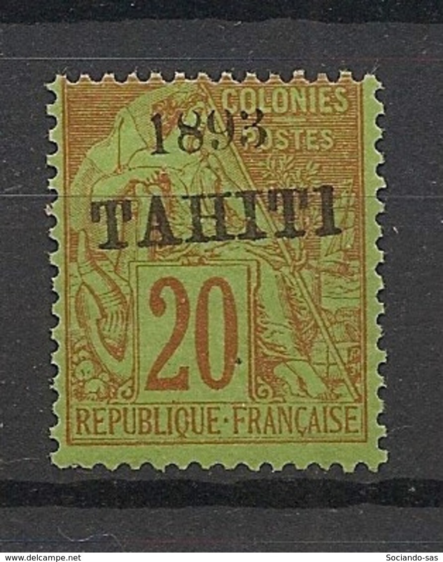 Tahiti - 1893 - N°Yv. 25 - Alphée Dubois 20c Brique Sur Vert - Neuf Luxe ** / MNH / Postfrisch - Unused Stamps