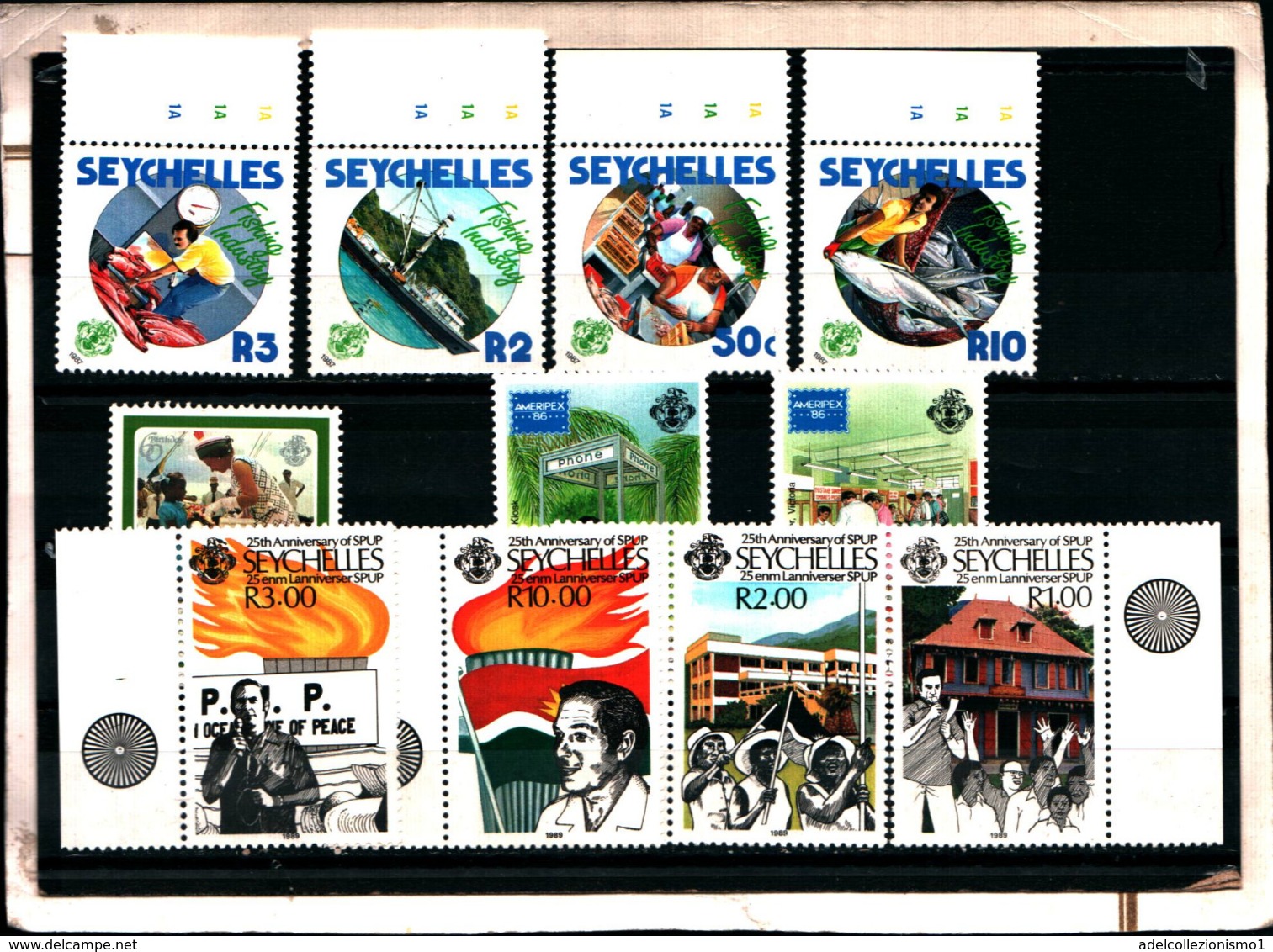 7175B) SEYCHELLES-LOTTO DI FRANCOBOLLI- MNH** - Seychellen (1976-...)