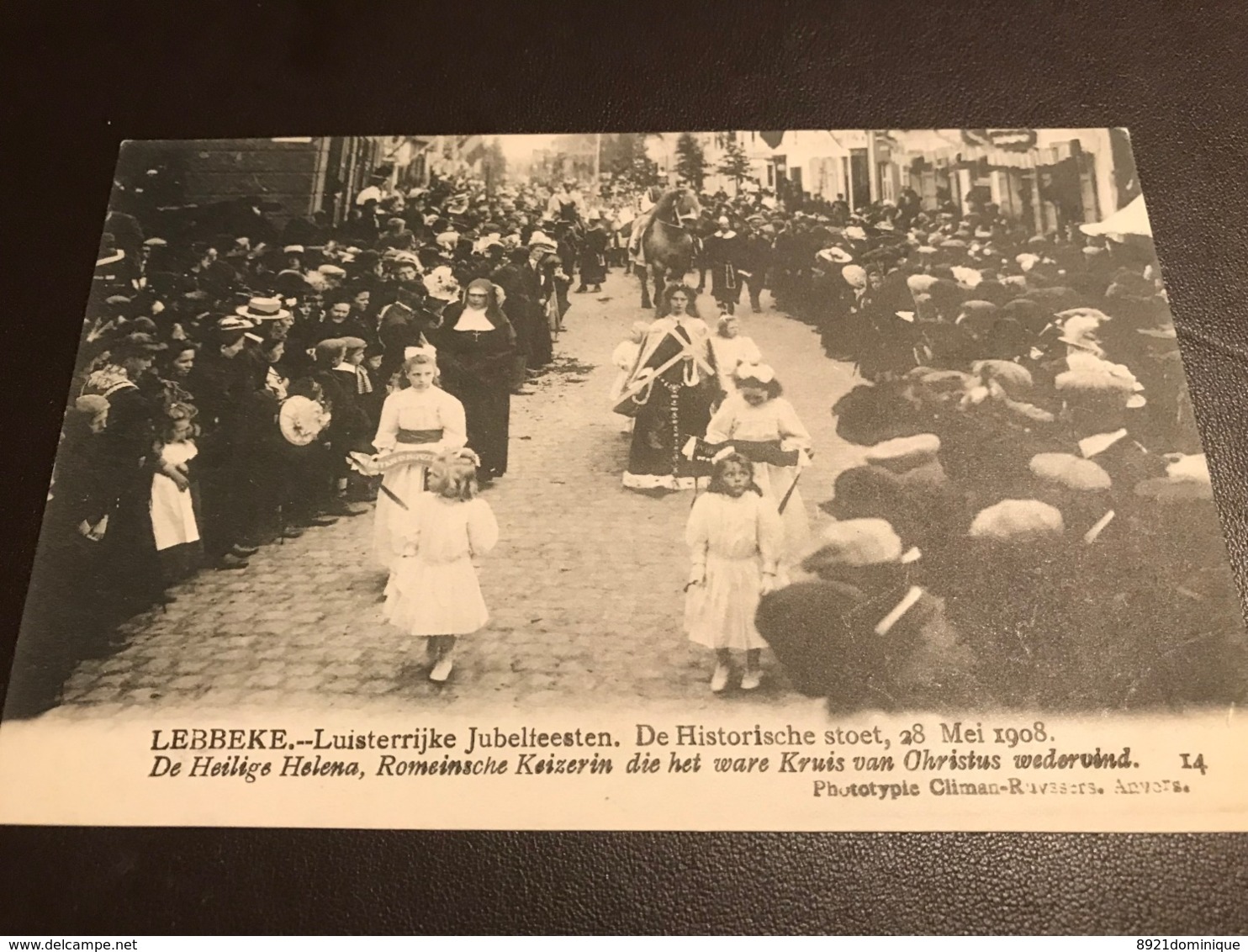 Lebbeke - Luisterrijke Jubelfeesten Stoet 28 Mei 1908 - Photo Climan-Ruyssers - Heilige Helena - Lebbeke