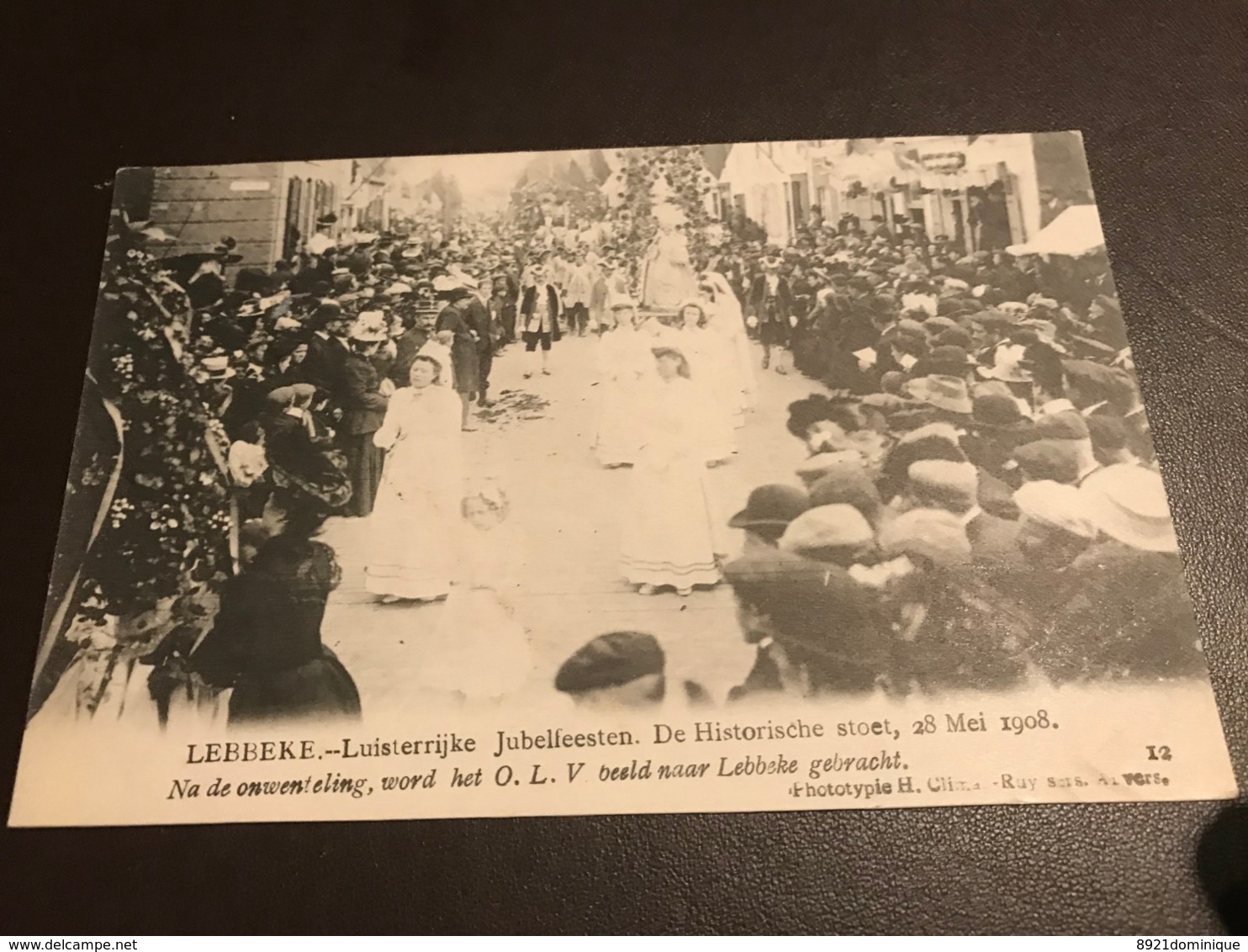 Lebbeke - Luisterrijke Jubelfeesten Stoet 28 Mei 1908 - Photo Climan-Ruyssers - OLV Beeld - Lebbeke