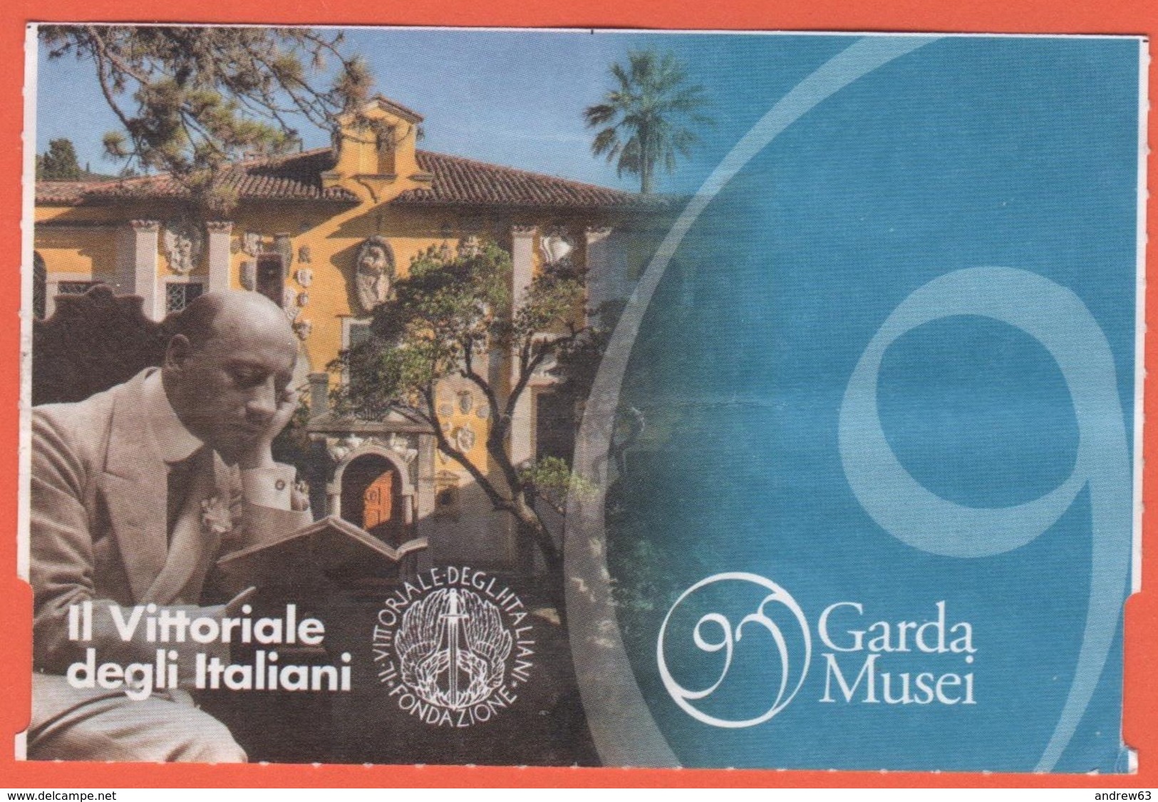 Il Vittoriale Degli Italiani - Garda Musei - Casa Di D'Annunzio - Biglietto D'ingresso - Usato - Tickets - Vouchers