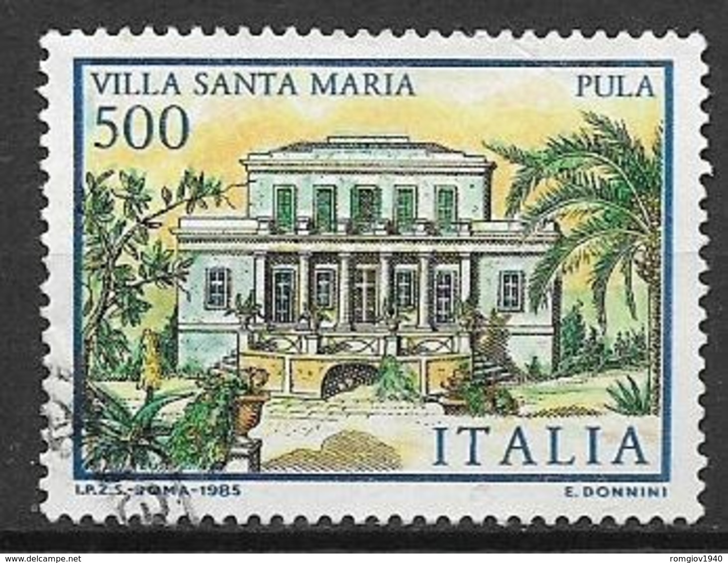 ITALia 1985 LE VILLE D'ITALIA SASS. 1734 USATO VF - 1981-90: Afgestempeld