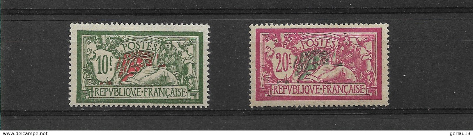 FRANCE  MERSON  N°207+208  * NEUFS AVEC CHARNIERE - 1900-27 Merson