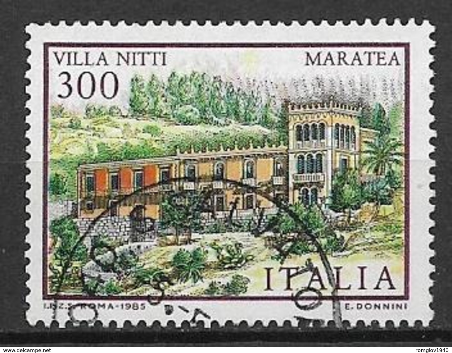 ITALia 1985 LE VILLE D'ITALIA VILLA NITTI SASS. 1732 USATO VF - 1981-90: Usati