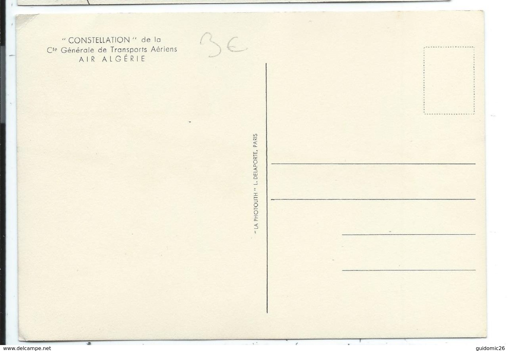 Air Algerie,constellation ,illustration Brenet - Autres & Non Classés