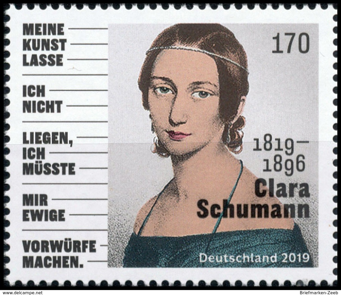 BRD MiNr. 3493 ** 200. Geburtstag Clara Schumann, Postfrisch - Ungebraucht