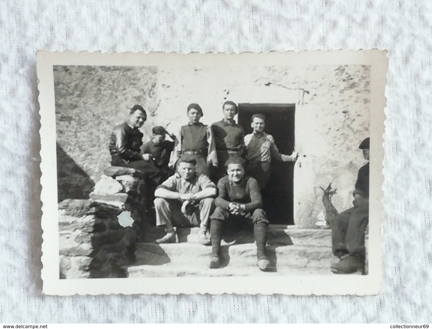 19 photos originale d'un groupe / Soldats Camps Chantier de Jeunesse Français 1940 pendant l'occupation