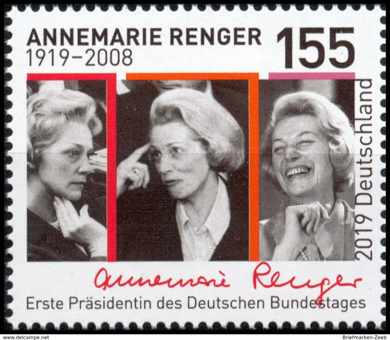 BRD MiNr. 3499 ** 100. Geburtstag Annemarie Renger, Postfrisch - Ungebraucht