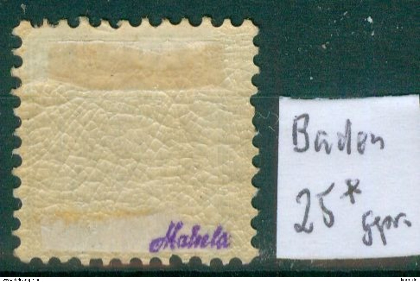 Baden 25   * / Unused With Original Gum   (L878) - Sonstige & Ohne Zuordnung