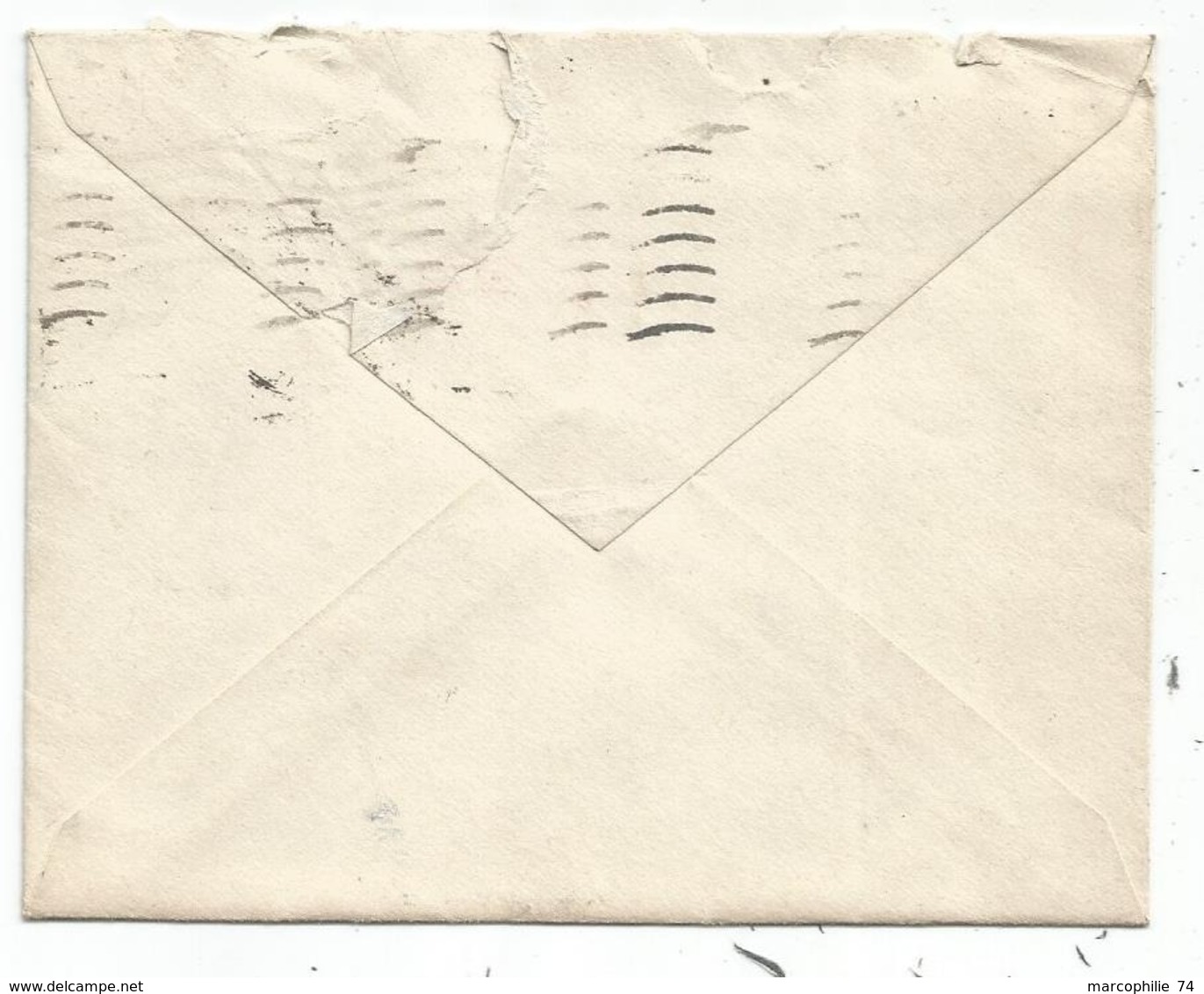 TAXE 2FR+10FR ROANNE LOIRE 1948 LETTRE FM Mal Ouverte En Haut - 1859-1959 Lettres & Documents