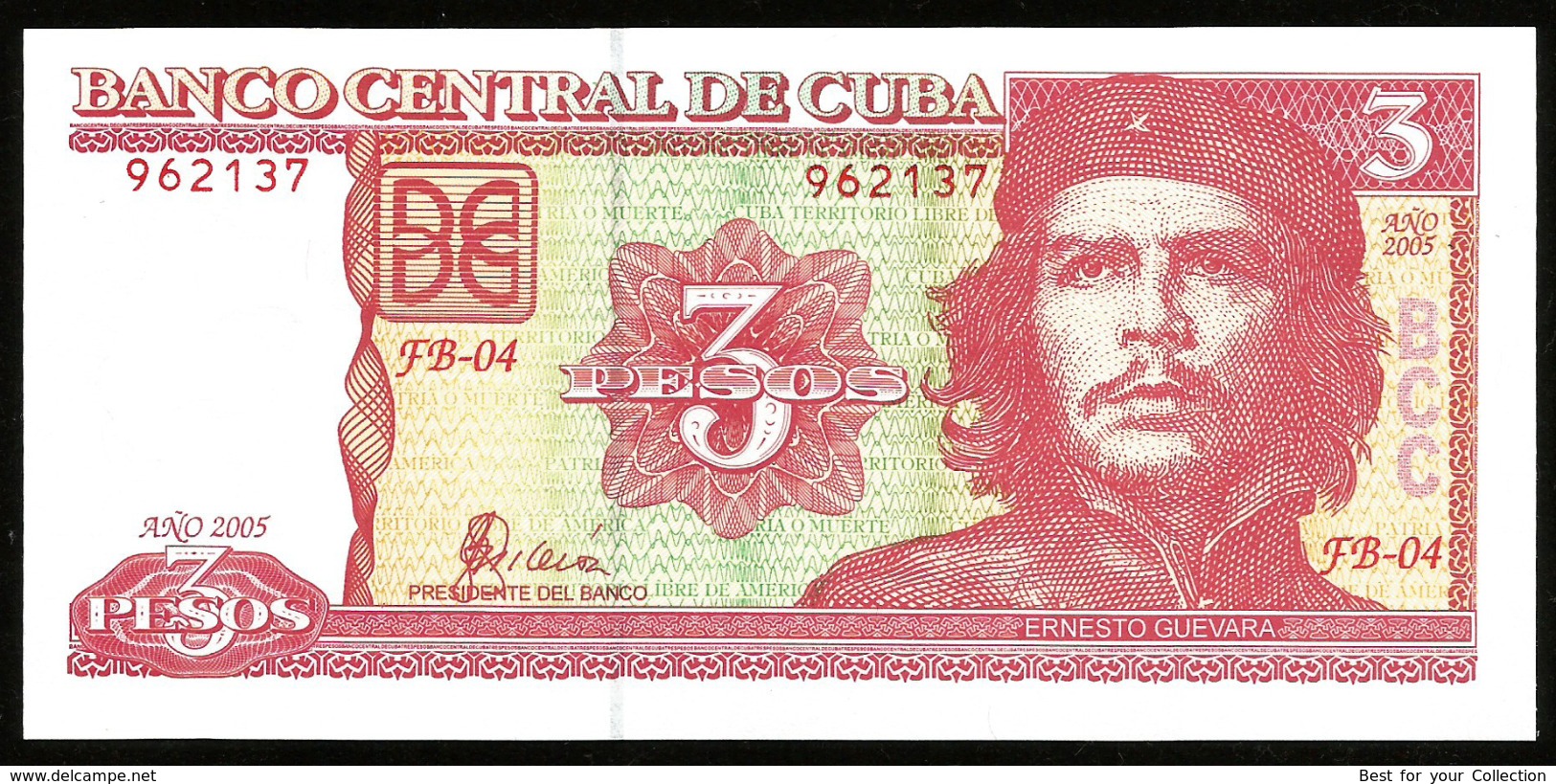 * Cuba 3 Pesos 2005 ! UNC ! - Kuba