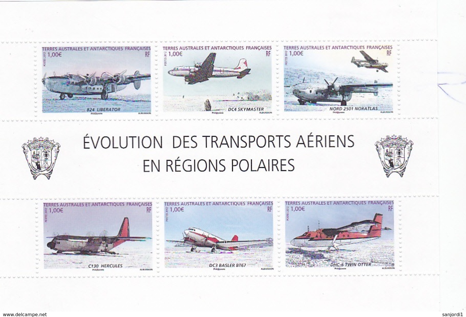 TAAF 2012 Année Complète Avec BF,  Neuf ** TB MNH Sin Charnela - Komplette Jahrgänge